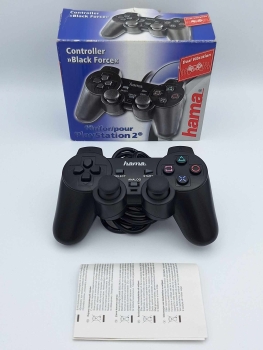 Hama Black Force Dual Vibration Controller für Playstation 2